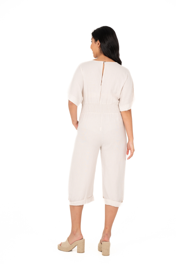 Woven Jumpsuit | Coconut