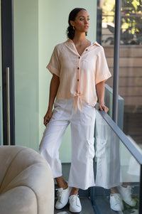 Femke Cargo Crop | Fireclay, White