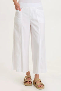 Shaun Wide Leg Pant | White