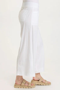 Shaun Wide Leg Pant | White