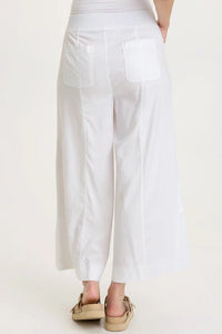 Shaun Wide Leg Pant | White