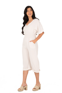 Woven Jumpsuit | Coconut