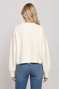 Ribbed Crew Sweater | Ivory