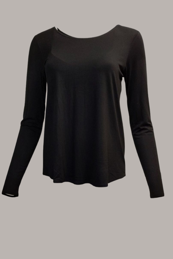 Long-Sleeve Katie Top | Black