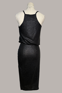 V-Neck Blouson Dress | Luster