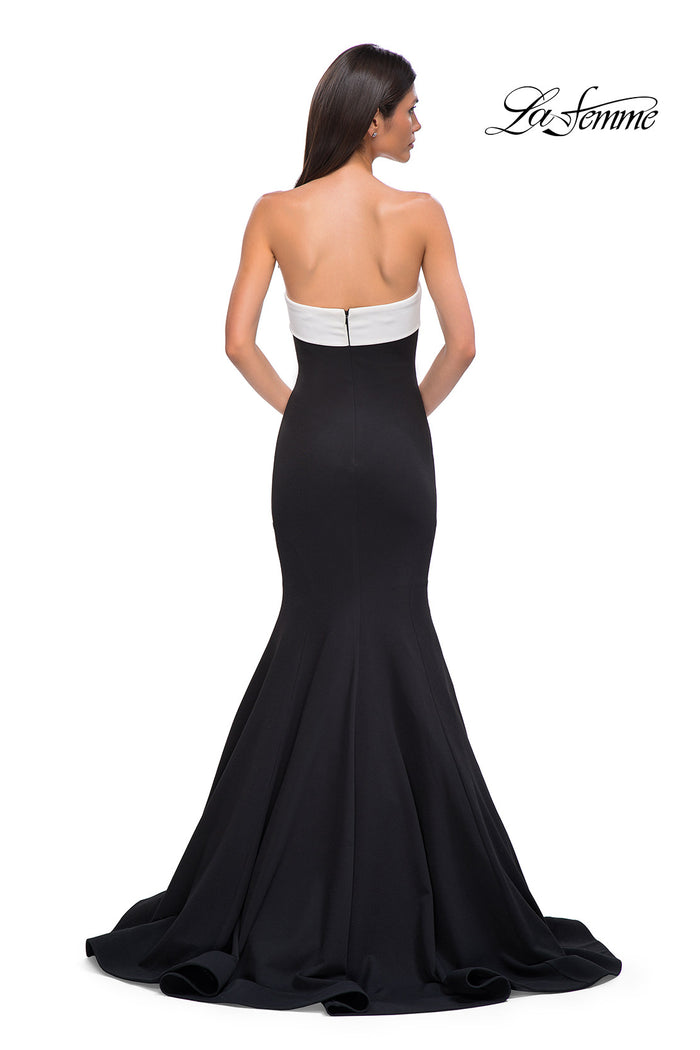 LaFemme 32914 Cuffed Strapless Gown