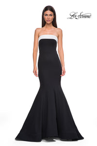 LaFemme 32914 Cuffed Strapless Gown