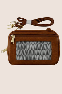 Mini Crossbody Wallet | Black, Jean, Tan, Champagne Gold