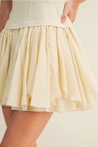 Twofer Asymmetrical Hem Bandeua Dress | Butter