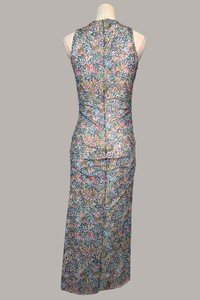 Ruched Midi Dress | Magnolia Mesh, Sandbar Mesh