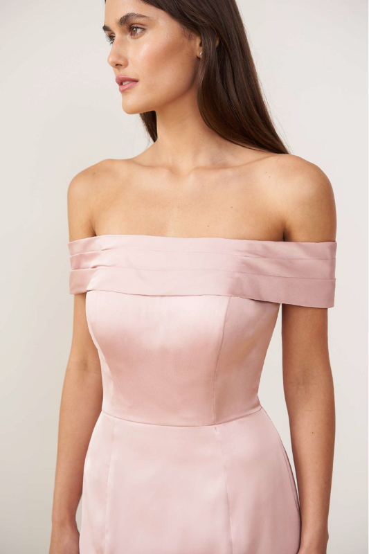 Jasmine B263016 Off the Shoulder Lux Charmouse Dress