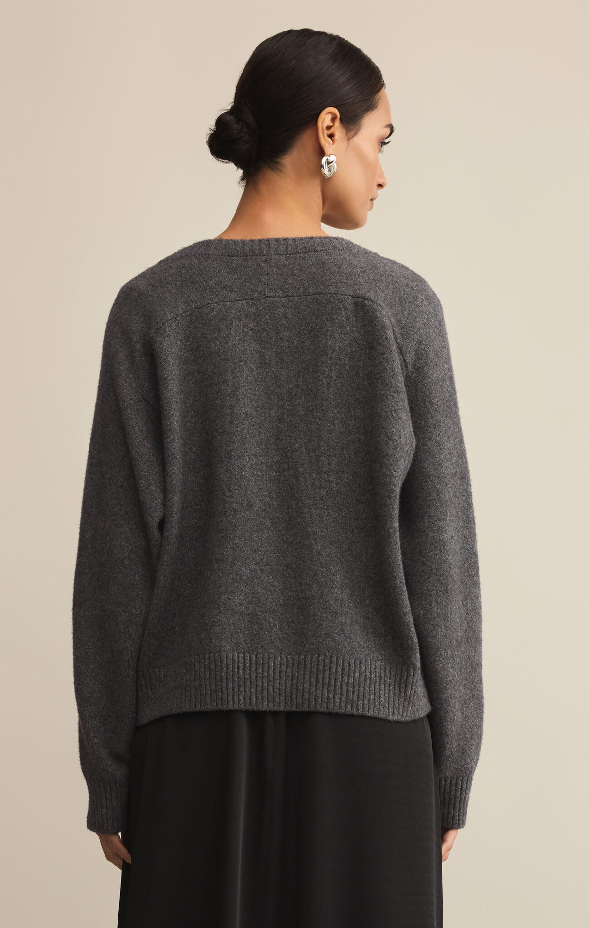 Eloise Sweater | Charcoal Heather, Natural Heather