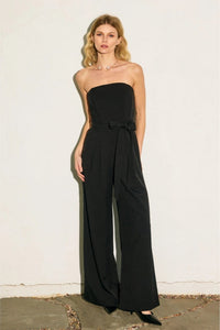 Strapless Jumpsuit | Black, White