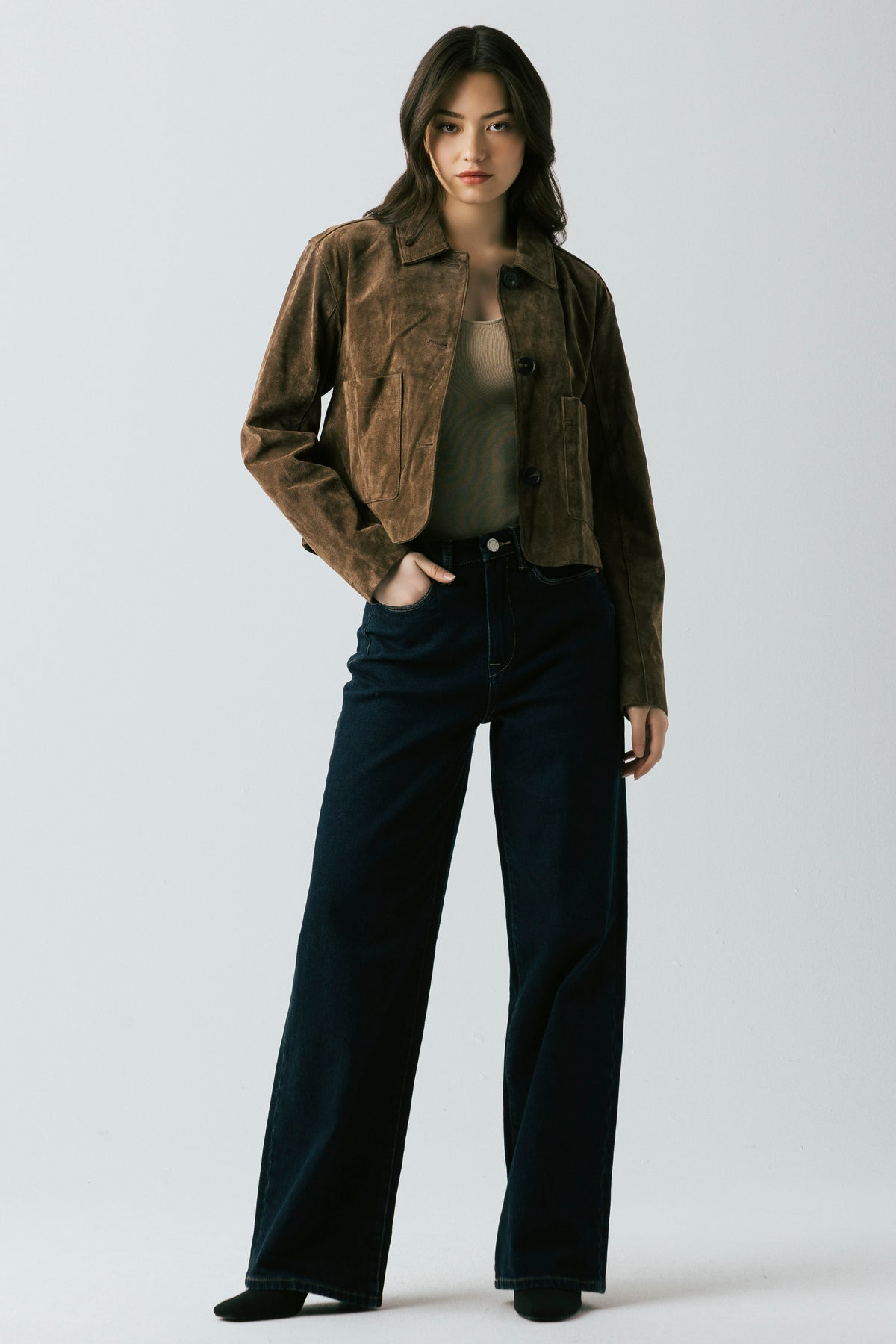Suede Jacket | Brown
