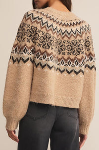 Kenaby Fair Isle Sweater | Oatmeal Heather