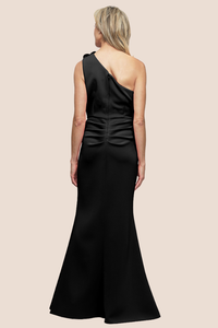 3D One Shoulder Dress | Black