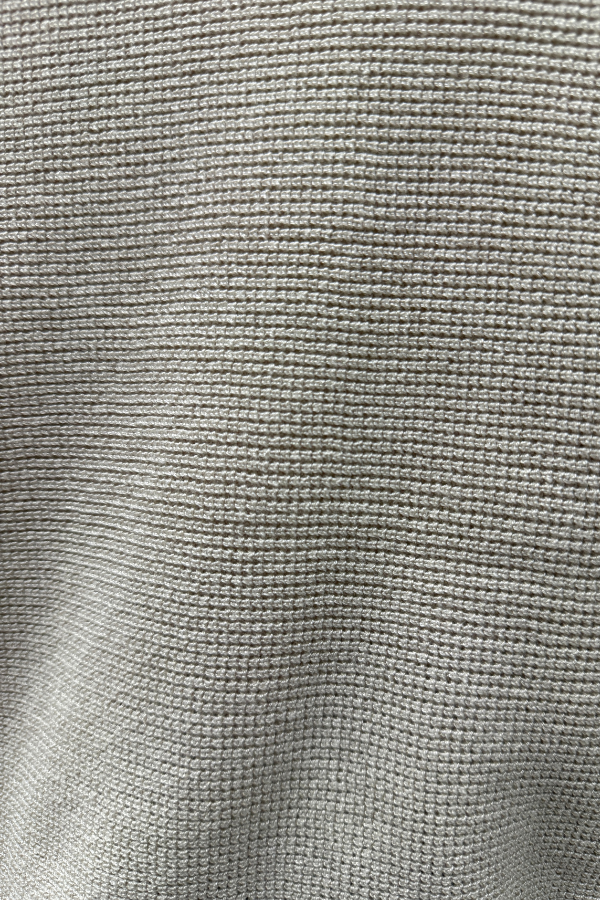 Funnel Neck Waffle Knit Sweater | Cream, Pumice Heather