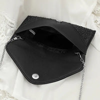Studded Envelope Clutch Bag | Black, Gold, Silver