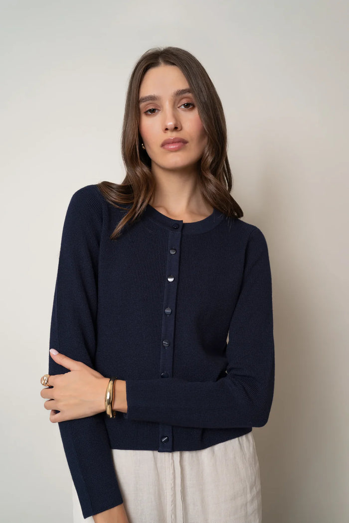 Waffle Cardigan | Eclipse, Popcorn