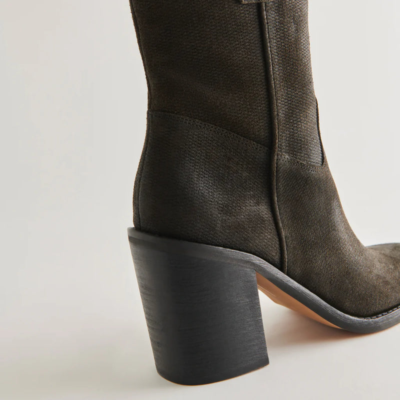 Distressed Leather Boots | Espresso