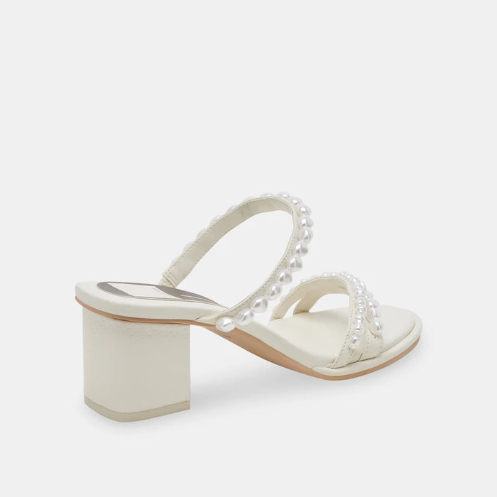 Dolce Vita Pearl Trim Slide Sandal | Vanilla Pearl