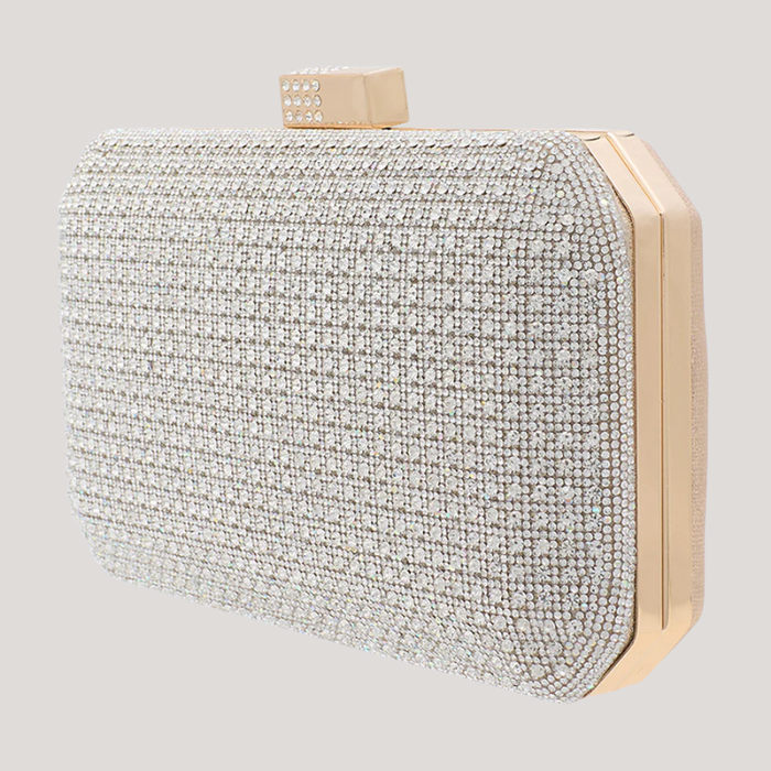 HB-J125 Shimmer Handbag | Black, Nude, Silver