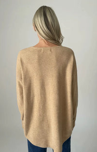 Crewneck Ribbed Sweater | Taupe