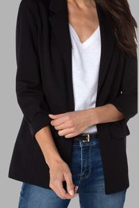 Petite Boyfriend Blazer with Princess Darts | Black