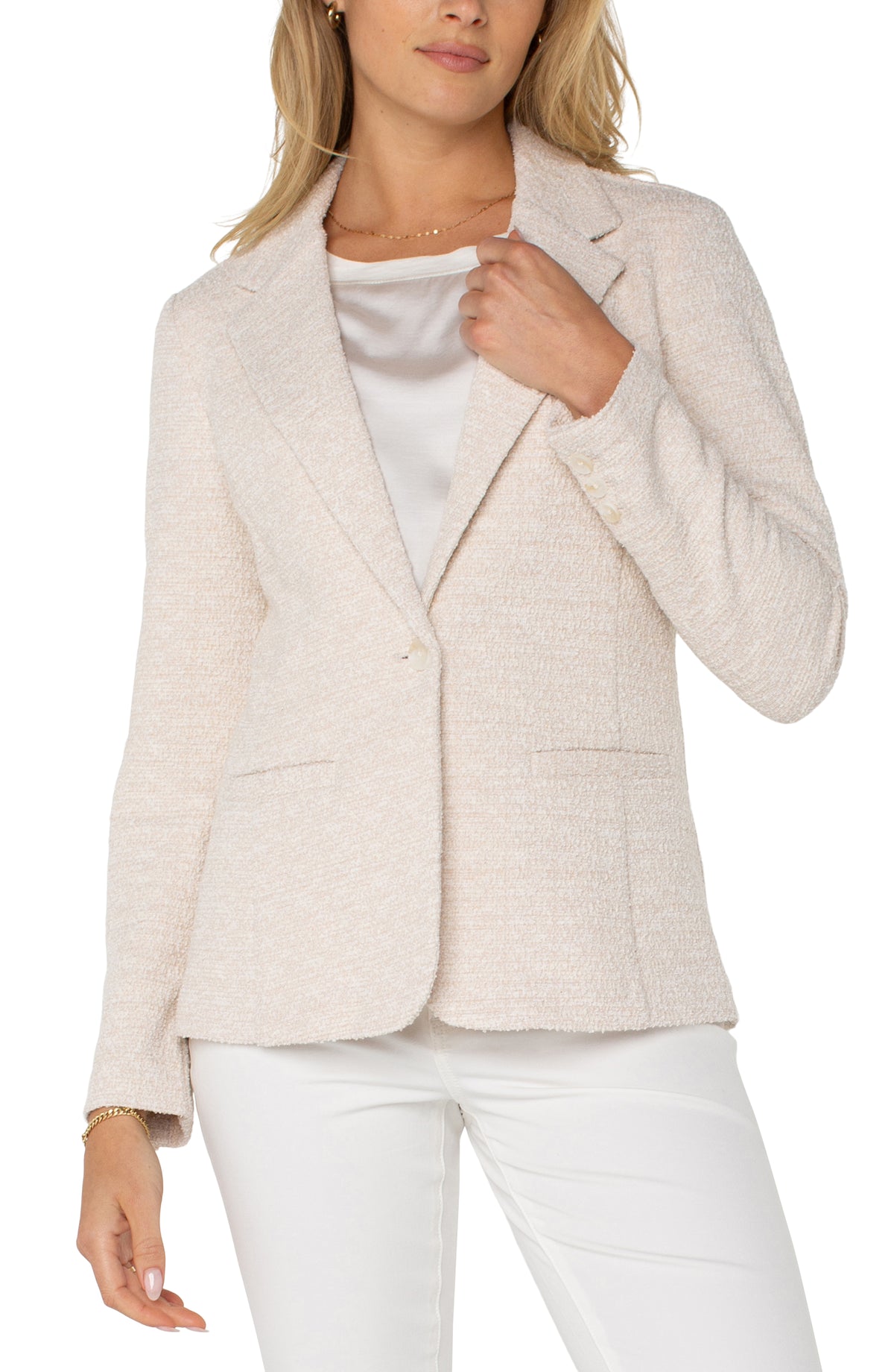 Fitted Blazer | Bone Boucle