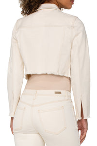 Jacket w/ Fray Hem | Seaside Dunes