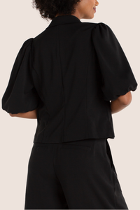 Balloon Sleeve Blazer | Black