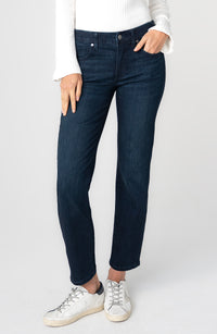 Rowan Low Rise Comfort Waist Slim 28" Inseam | Petunia Blue