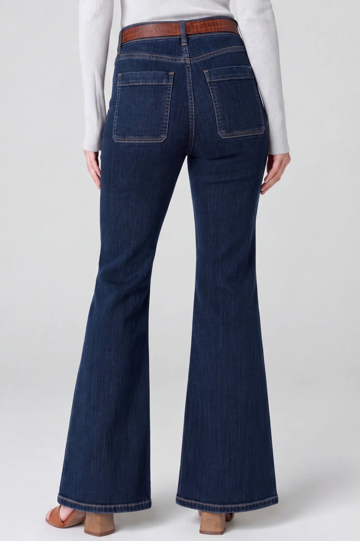 Hannah Flare with Vintage Patch Pockets | Collegiate Blue