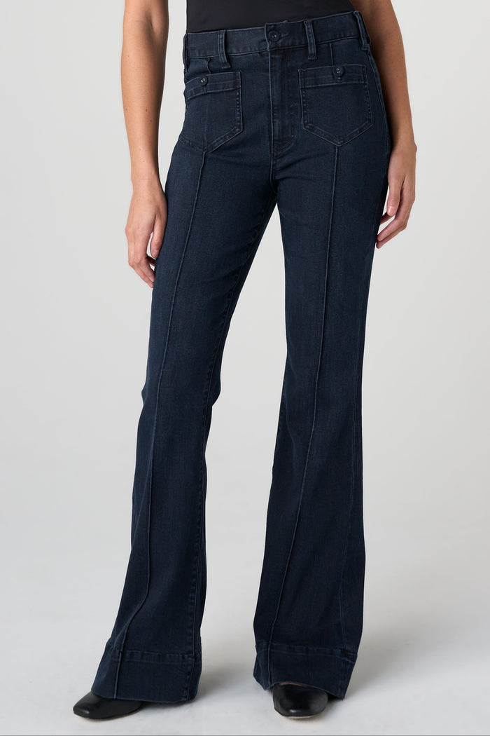 Hannah Flare with Patch Pockets and Pintucks | Raven Wing