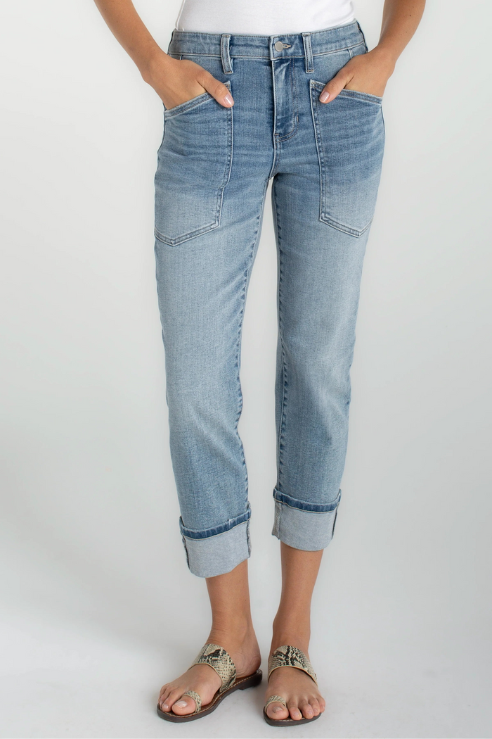 Marley Cropped Girlfriend Cuffed Jean | Cruise