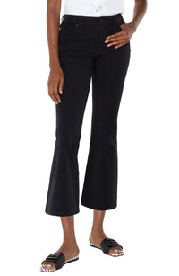 Hannah Crop Flare 25.5" Inseam | Black