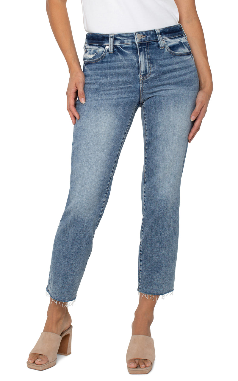 Liv Non-Skinny Skinny Jean w/ Cut Hem 28" Inseam | Santa Anita