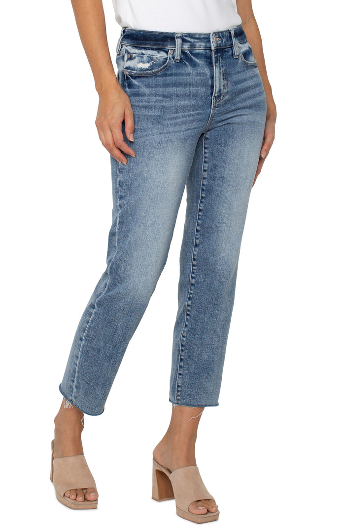 Liv Non-Skinny Skinny Jean w/ Cut Hem 28" Inseam | Santa Anita