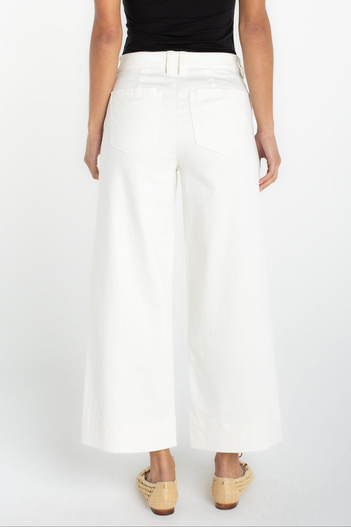 High-Rise Crop Wide Leg with Welts 26" Inseam | Whipped Cream