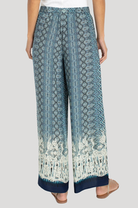 Pull On Palazzo Pant | Nomad Ikat Print