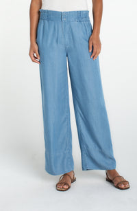 Cinch Waist High-Rise Pull on Pant 28" Inseam | Sunlit Blue