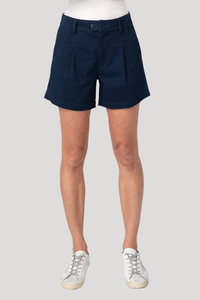 Pleated Trouser Short | Deep Midnight