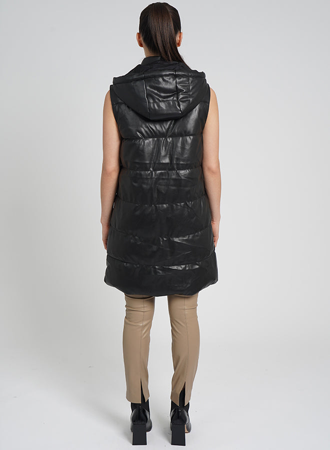 Sam Puffer Vest | Black