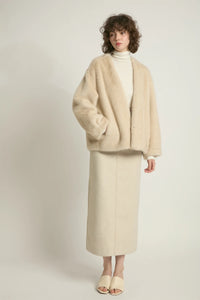 Reve Fur Jacket | Beige, Espresso, Black