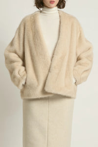 Reve Fur Jacket | Beige, Espresso, Black