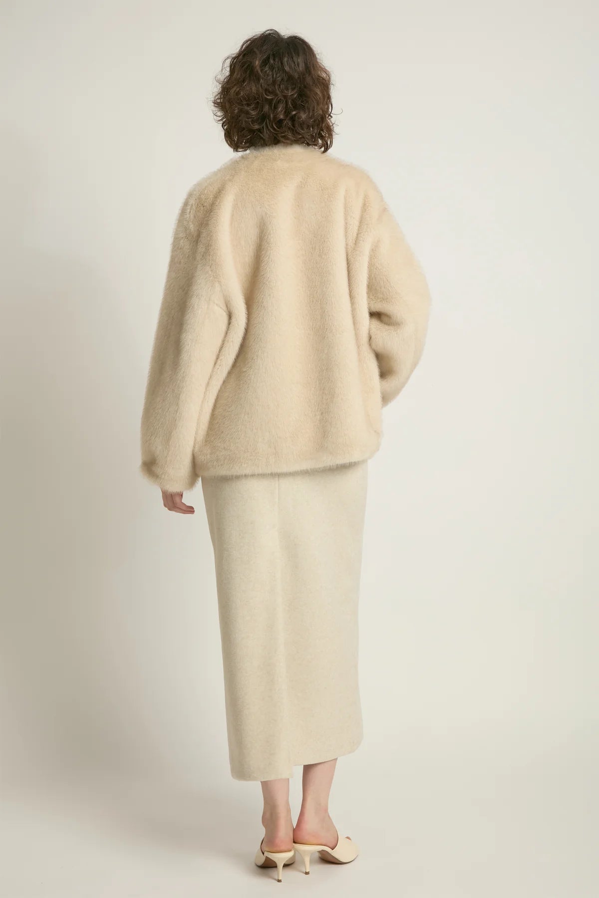 Reve Fur Jacket | Beige, Espresso, Black