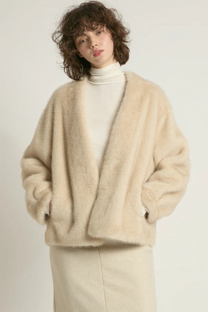Reve Fur Jacket | Beige, Espresso, Black