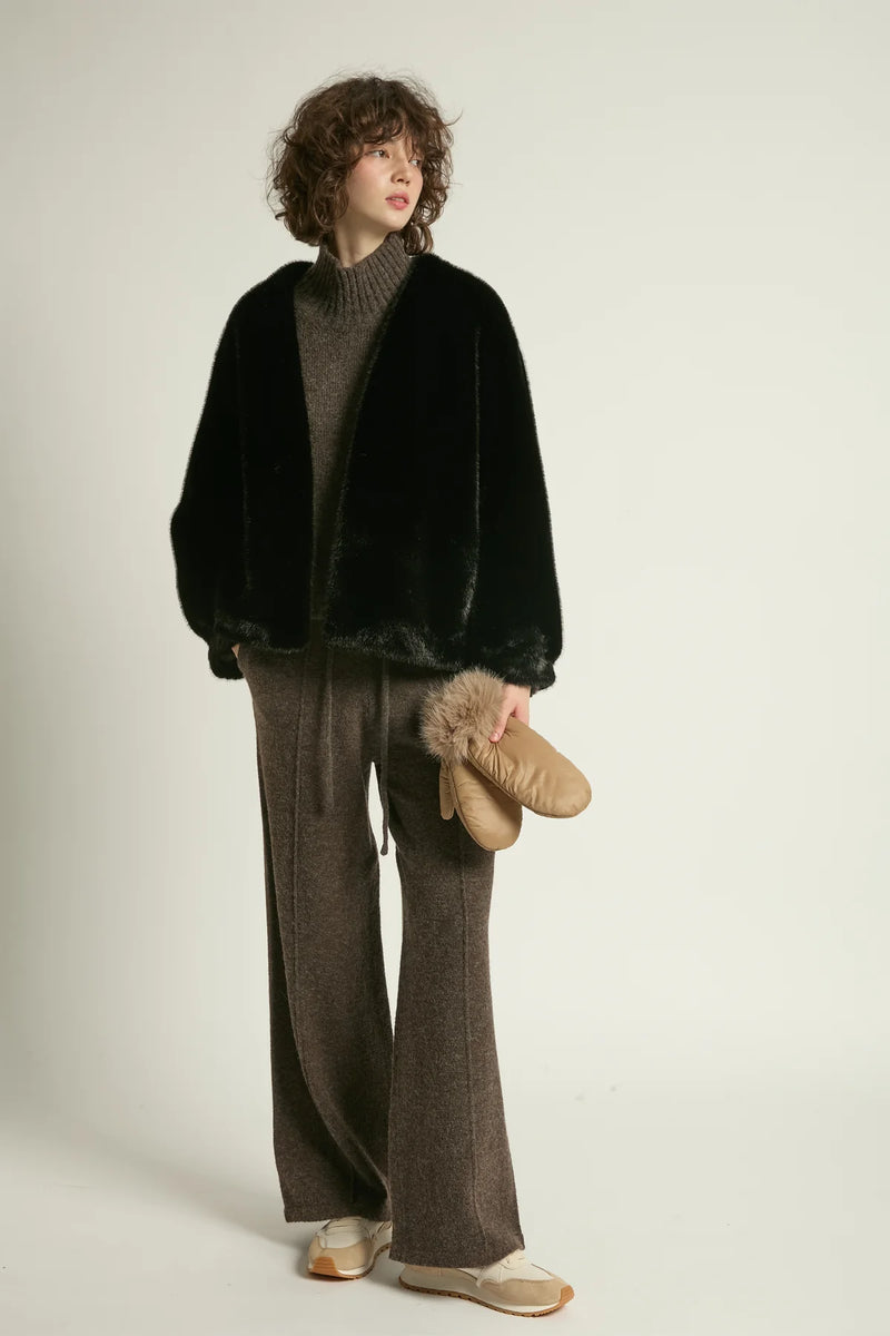 Reve Fur Jacket | Beige, Espresso, Black