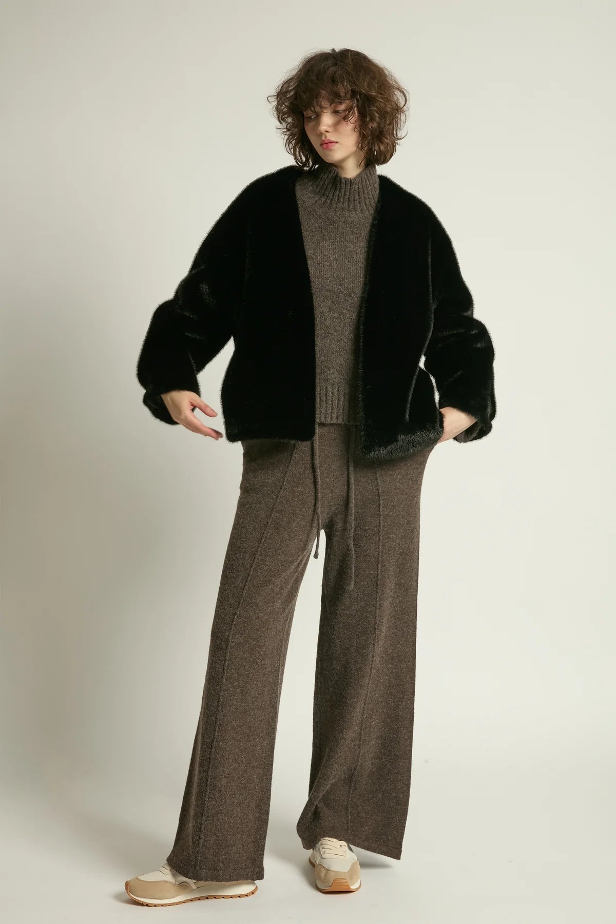 Reve Fur Jacket | Beige, Espresso, Black