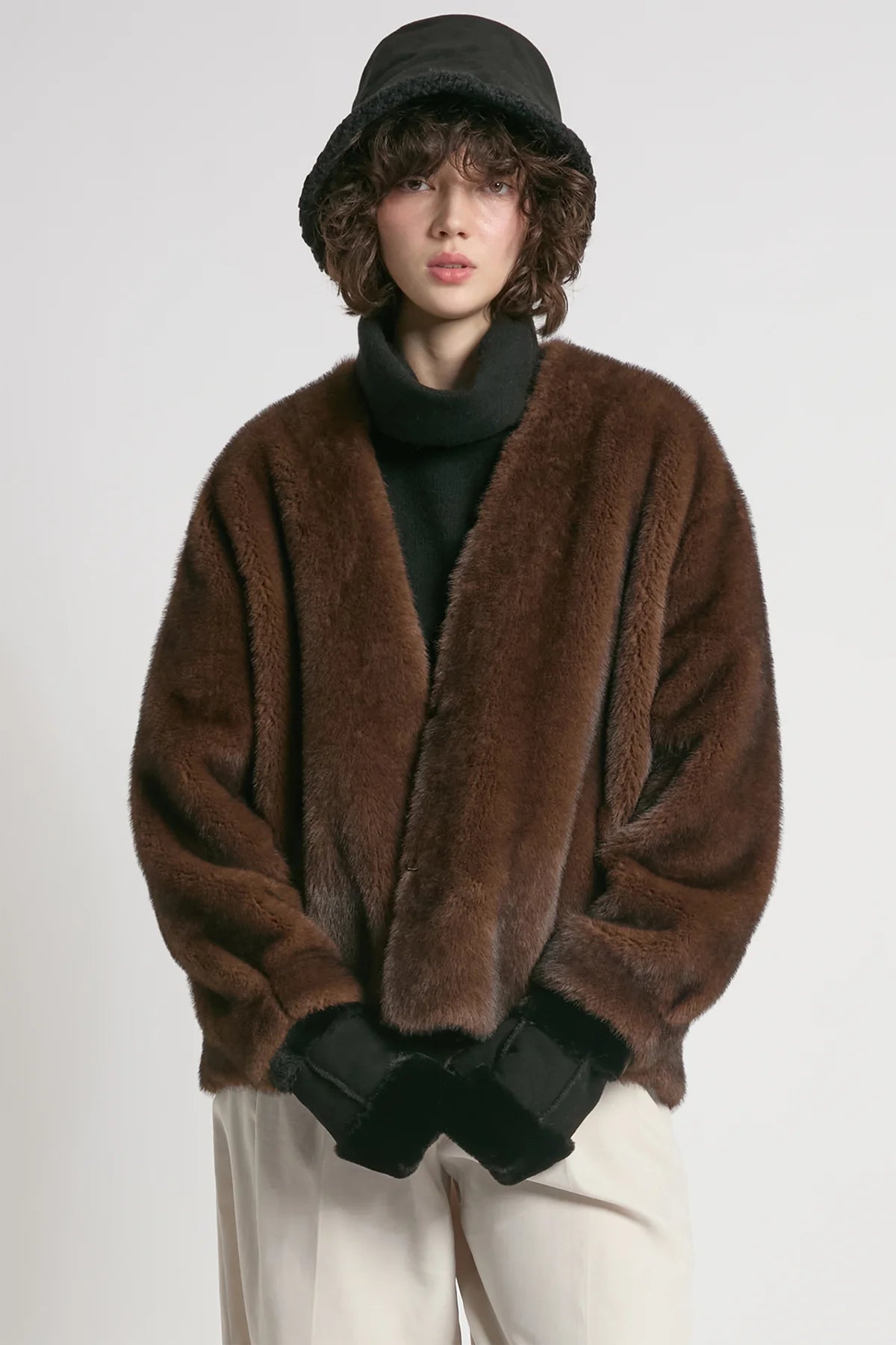 Reve Fur Jacket | Beige, Espresso, Black